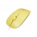 Mouse com Fio USB Tom Pastel LEY-1564 Lehmox - Amarelo